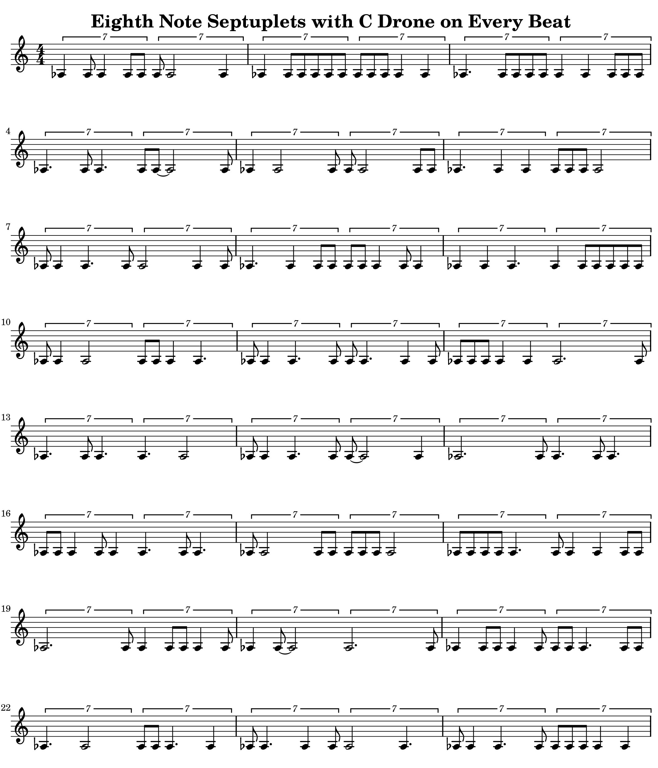 Rhythms V8 Eighth Note Septuplets 