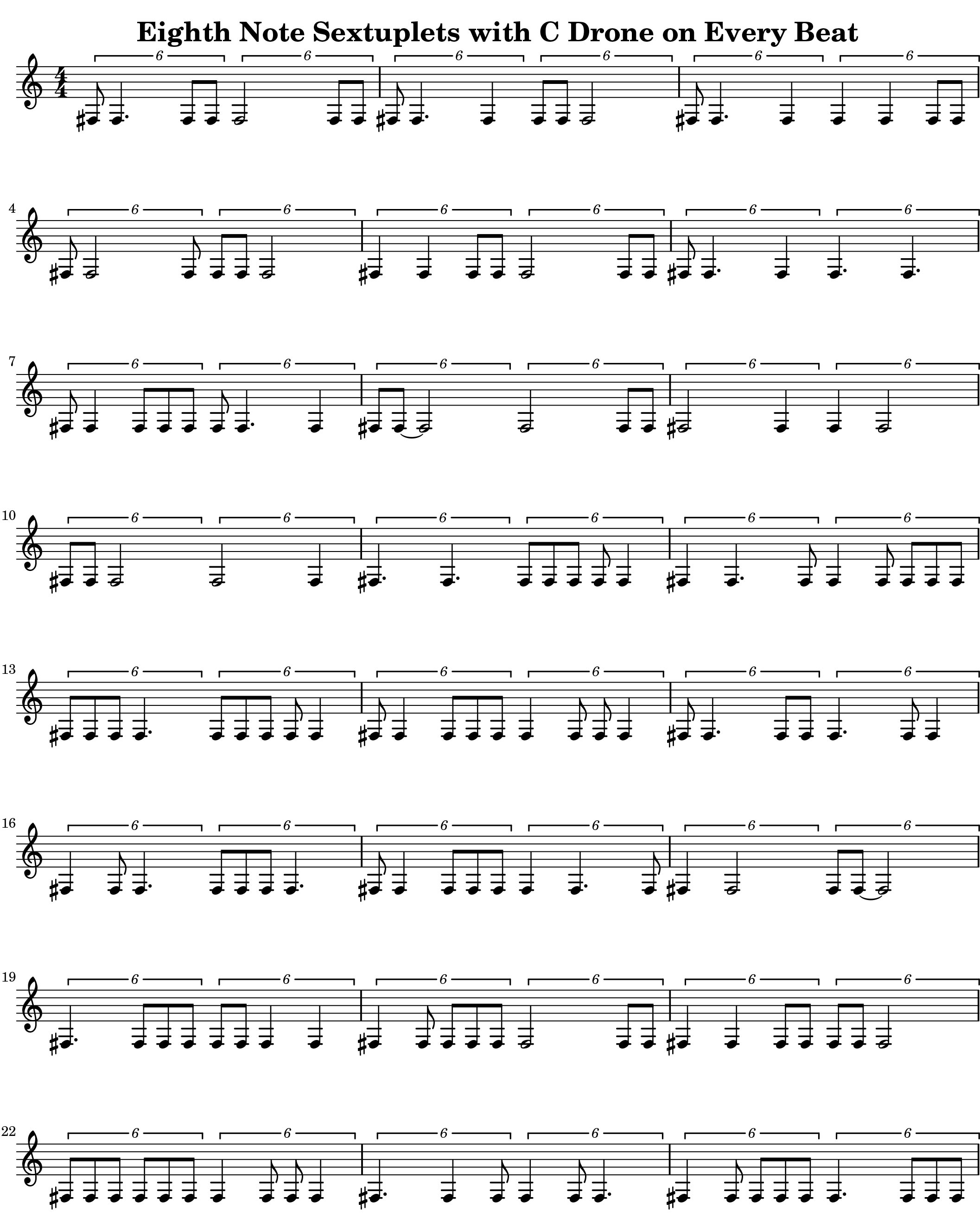 Rhythms Volume 7 Eighth Note Sextuplets 