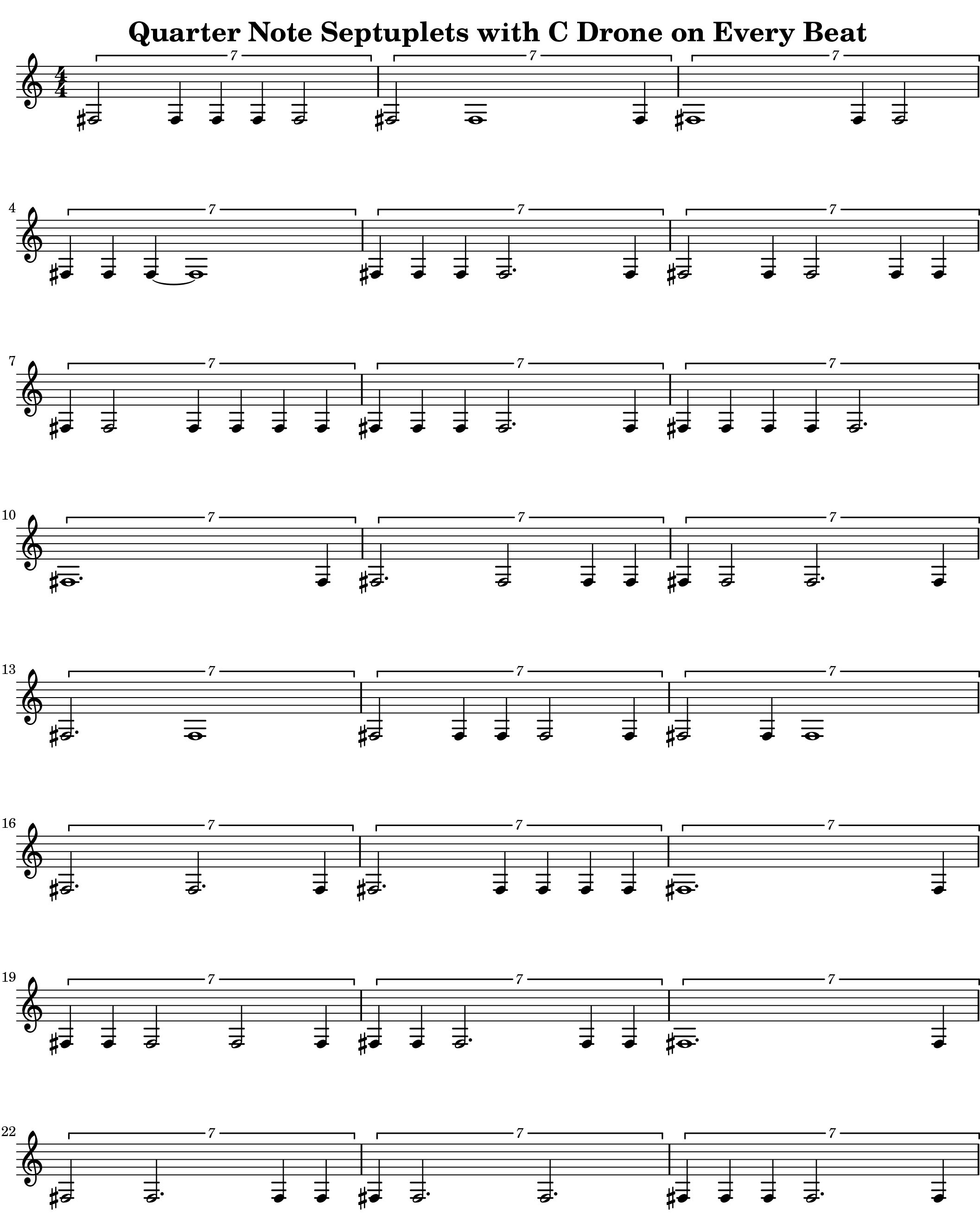 Rhythms V8 Quarter Note Septuplets 