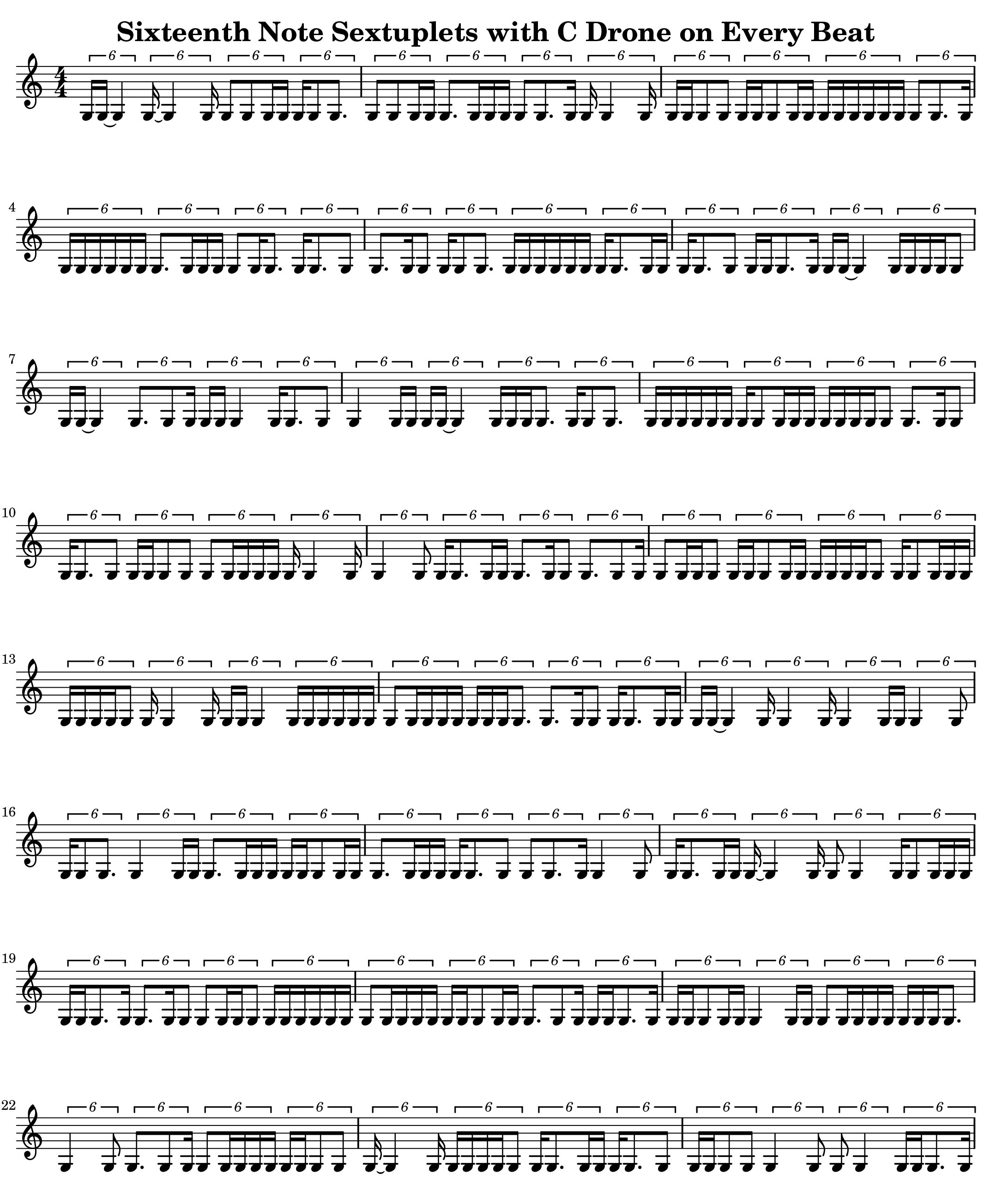 Rhythms Volume 7 Sixteenth Note Sextuplets
