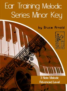 Ear-Training-Three-Note-Melodic-Minor-Key-Advanced-level-by-Bruce-Arnold-for-Muse-Eek-Publishing-Company