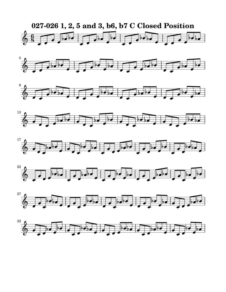 Harmonic and Melodic Equivalence V17 Two Triad Pair by Bruce Arnold