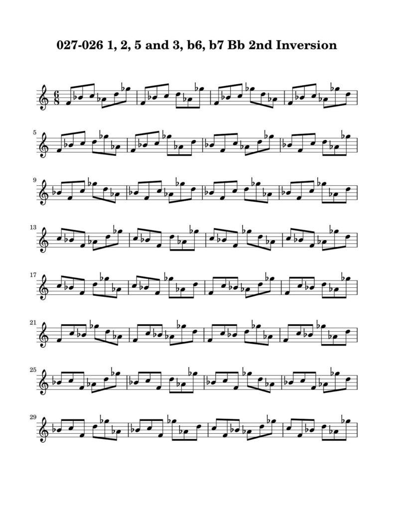 Harmonic and Melodic Equivalence V17 Two Triad Pair by Bruce Arnold