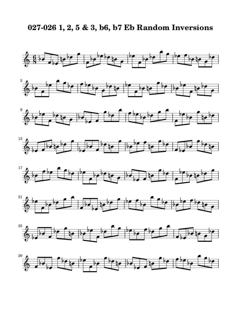 Harmonic and Melodic Equivalence V17 Two Triad Pair by Bruce Arnold