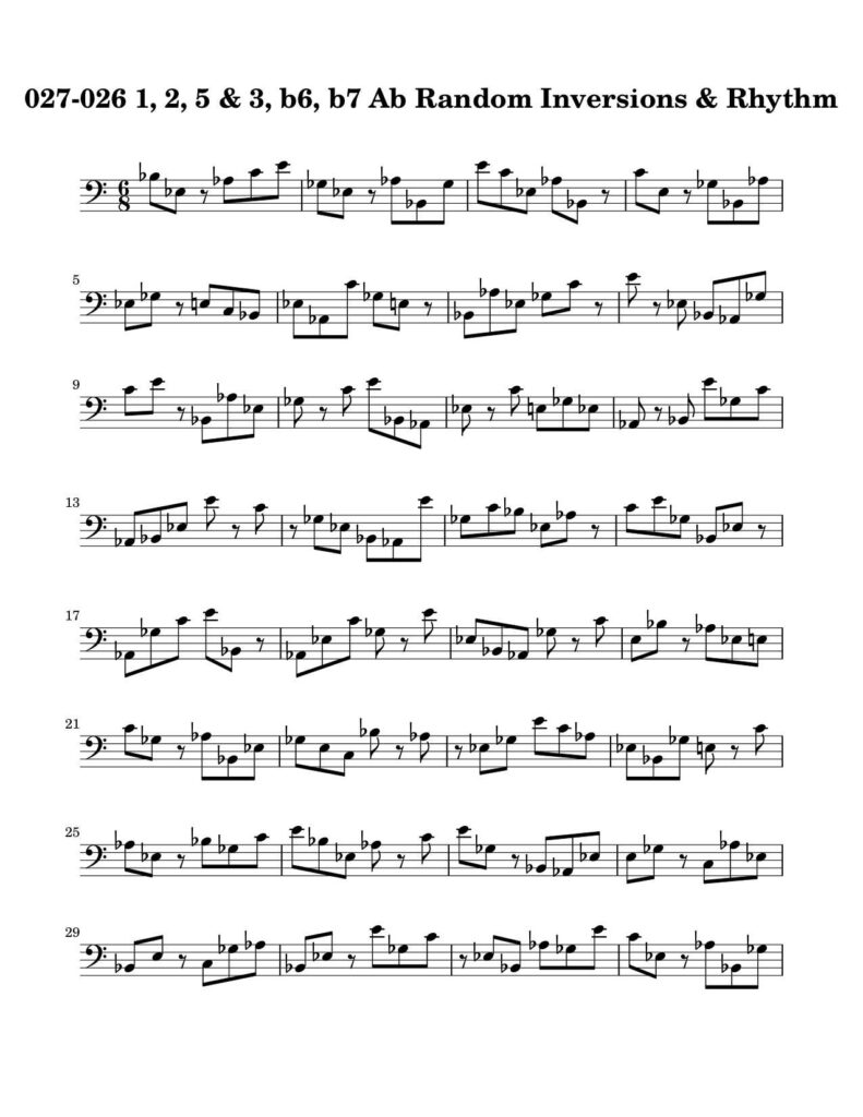 Harmonic and Melodic Equivalence V17 Two Triad Pair by Bruce Arnold